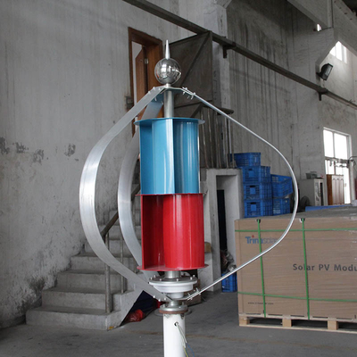 IP54 Q Wind Turbine 12V 24V 200W Vertical Wind Turbine Generator With Curved Blade