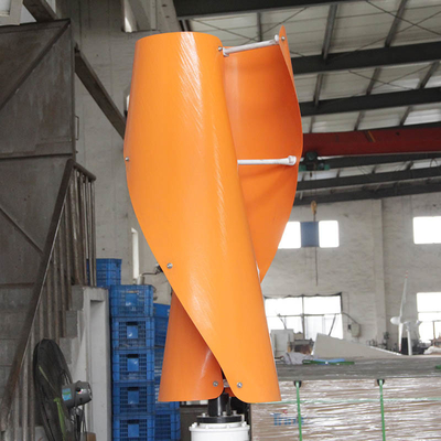 24V 48V Spiral Wind Turbines For The Home 800W 1000W Vertical Spiral Wind Power Turbine Generator