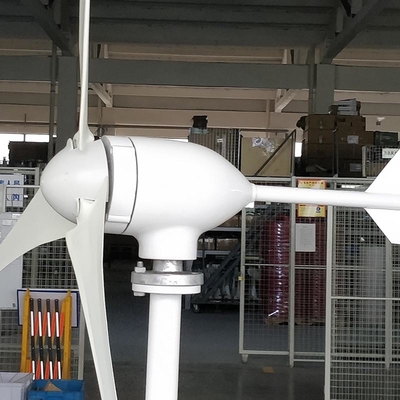 White Small Horizontal Wind Turbine For Home Use 600W 800W 1000W 12V 24V 48V
