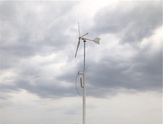 3KW 5KW Horizontal Wind Turbine Flange Connection Glass Fibre Blade