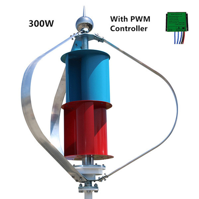 Low Noise Small Vertical Axis Wind Turbine 24V 600W Aluminum Alloy Blade