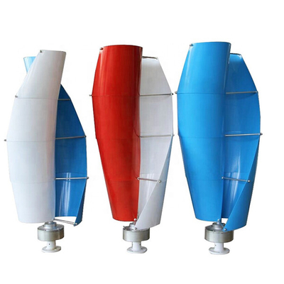 Glass Fiber Low Speed Wind Turbine Generator 24V 400W Curved Blade